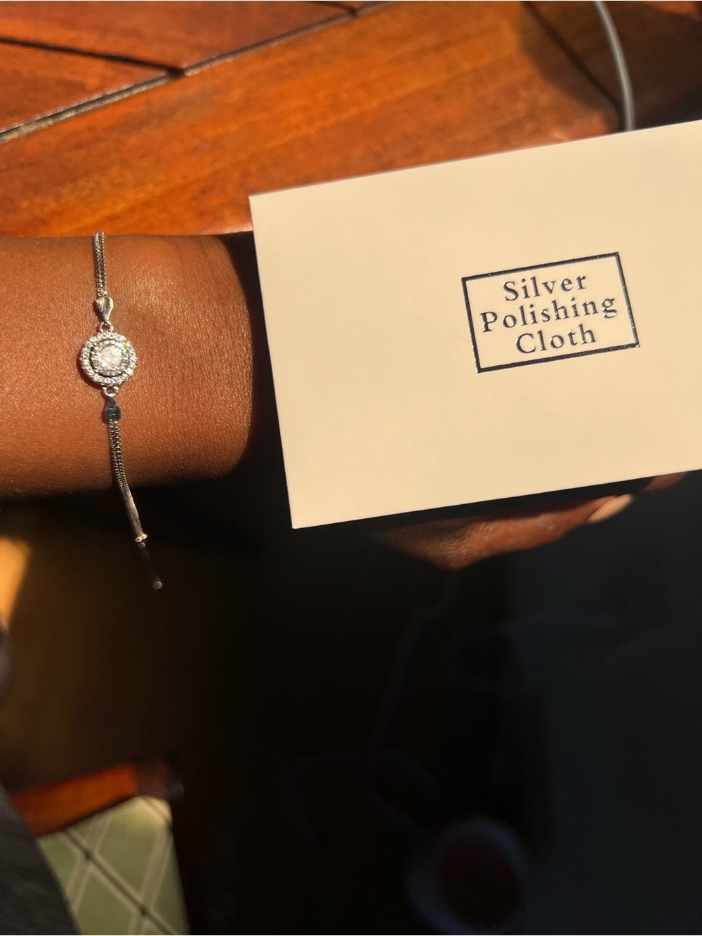 1 carat Sterling Silver Moissanite  Adjustable Slider Bracelet - White